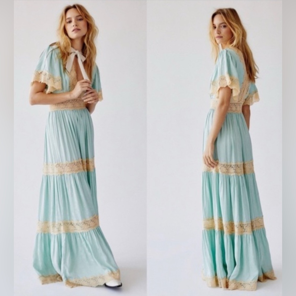 Spell Ocean Dress - Seafoam- Size L NWOT.
